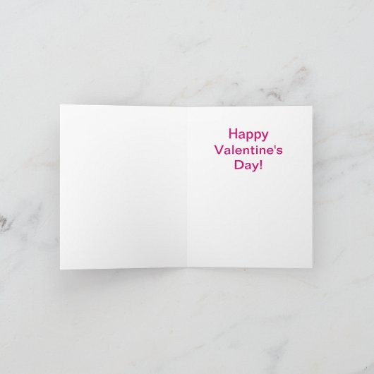 バレンタインの子犬- Frenchie: カード (内部)