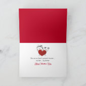 バレンタインの子猫をハート入れ カード (内部)