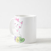 バレンタインの子猫 コーヒーマグカップ (正面左)