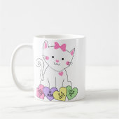 バレンタインの子猫 コーヒーマグカップ (左)