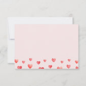 バレンタインの小さな恋人の赤ちゃんシャワー サンキューカード (裏面)