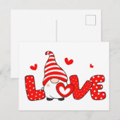 バレンタインの小人 ポストカード (正面/裏面)