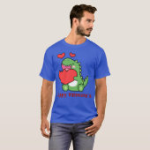 バレンタインの少年に愛の恐竜を Tシャツ (正面フル)
