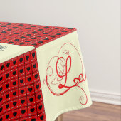 バレンタインの市松模様 テーブルクロス (インサイチュ)