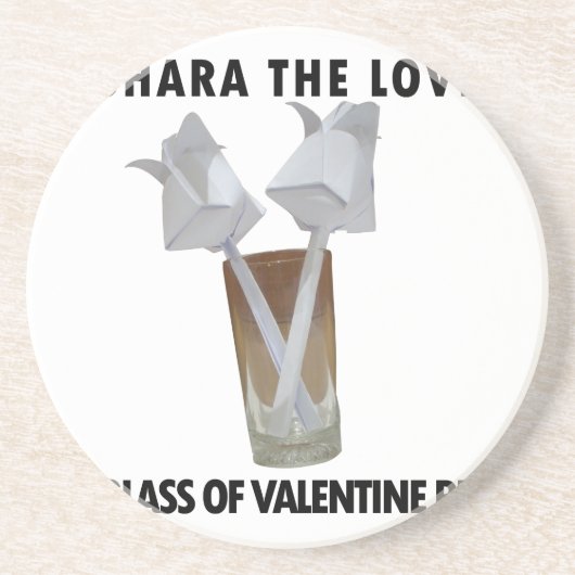 バレンタインの平和のひととき。 コースター (正面)