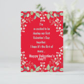 バレンタインの平型グリーティングカード カード (スタンド正面)