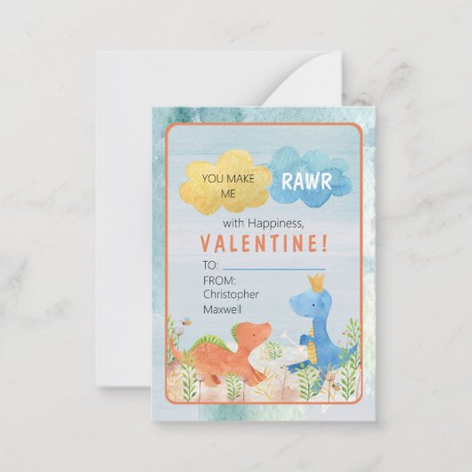 バレンタインの幸せと一緒に私を怒らせる ノートカード (正面)