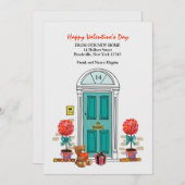 バレンタインの引っ越しの発表 シーズンカード (正面/裏面)