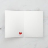 バレンタインの忍者の組、男の子および女の子 シーズンカード (内部)