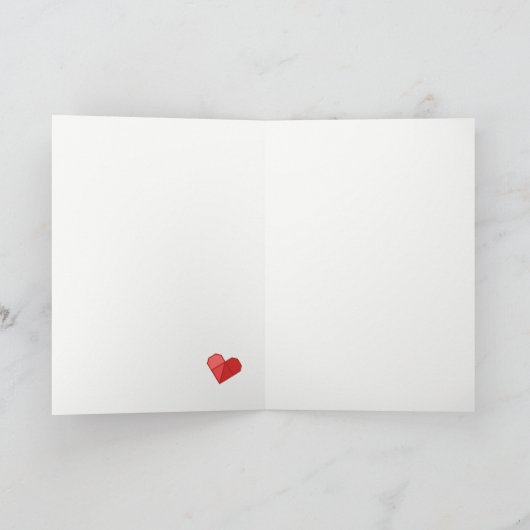 バレンタインの忍者の組、男の子および女の子 シーズンカード (内部)