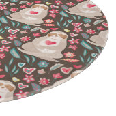 バレンタインの怠惰パターン カッティングボード (角)