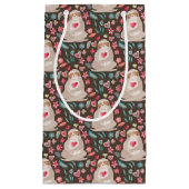 バレンタインの怠惰パターン スモールペーパーバッグ (正面)