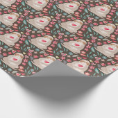 バレンタインの怠惰パターン ラッピングペーパー (角)