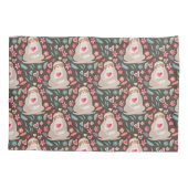 バレンタインの怠惰パターン 枕カバー (裏面-左)