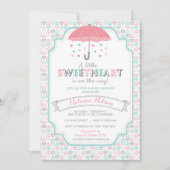 バレンタインの恋人のベビーシャワーの招待状 招待状 (正面)