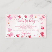 バレンタインの恋人の本ベビーチケット エンクロージャーカード (正面)