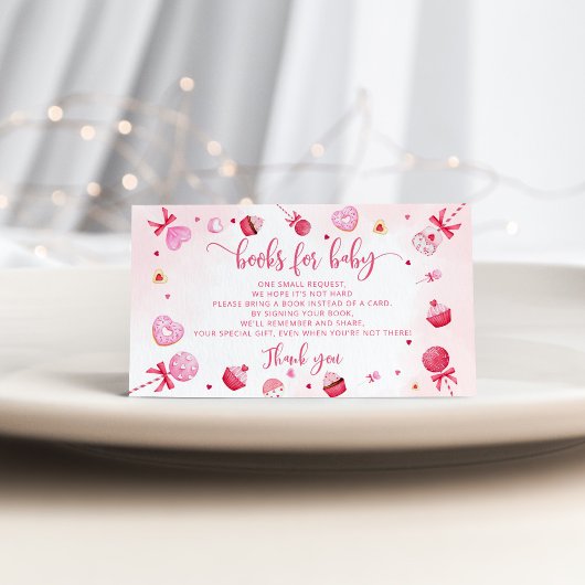 バレンタインの恋人の本ベビーチケット エンクロージャーカード