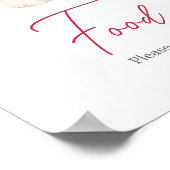 バレンタインの恋人の食べ物 ポスター (角)