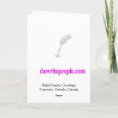 バレンタインの息子と妻 シーズンカード (裏面)