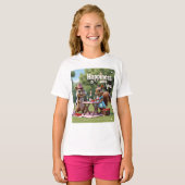 バレンタインの愛のリス Tシャツ (正面フル)