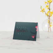 バレンタインの愛の歌の日舞 カード (黄色い花)