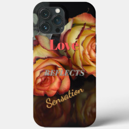 バレンタインの愛は感覚を反映 iPhone 13 PRO MAXケース