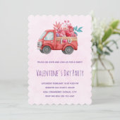 バレンタインの愛を運ぶキュートなトラック 招待状 (スタンド正面)