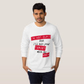 バレンタインの拾い上げラインTシャツ Tシャツ (正面フル)