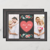 バレンタインの挨拶状 シーズンカード (正面/裏面)