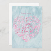 バレンタインの挨拶 シーズンカード (正面/裏面)