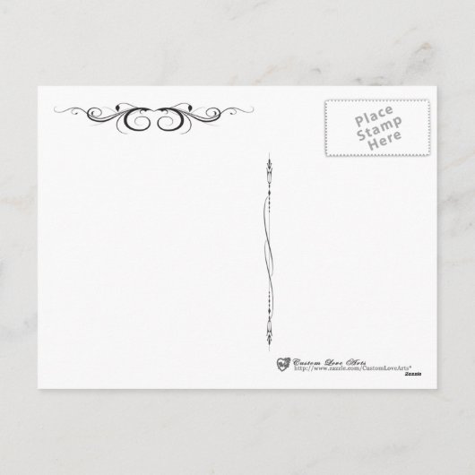 バレンタインの挨拶 シーズンポストカード (裏面)