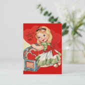 バレンタインの挨拶 シーズンポストカード (スタンド正面)