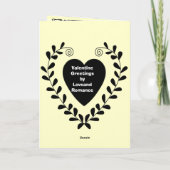 バレンタインの挨拶、ヒマワリ1 シーズンカード (裏面)