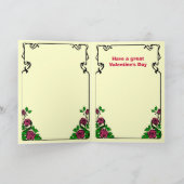 バレンタインの挨拶、ヒマワリ1 シーズンカード (内部)