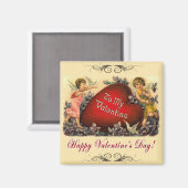 バレンタインの挨拶 マグネット (正面/裏面)