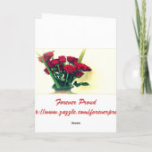 バレンタインの挨拶 – ヴィンテージバレンタインカード シーズンカード (裏面)