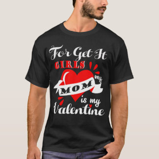 バレンタインの文を持つ男のTシャツ。 Tシャツ