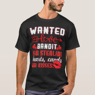 バレンタインの文を持つ男のTシャツ。 Tシャツ