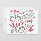 バレンタインの日だけ私と私の休日はがき シーズンカード (裏面)