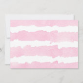 バレンタインの日ピンクの赤い金ゴールドユニコーンの少女の写真 招待状 (裏面)