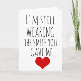 バレンタインの日記私はまだスマイルを着ている シーズンカード
