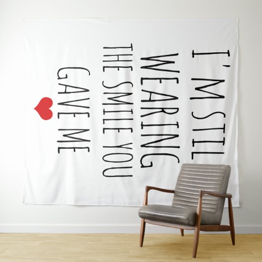 バレンタインの日記私はまだスマイルを着ている タペストリー (インサイチュ(横))