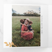 バレンタインの日4写真3折カード水色 三つ折りクリスマスカード (内部最初)