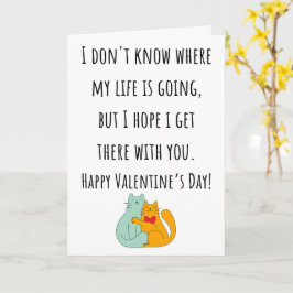 バレンタインの日、人生の方向性がわからない カード