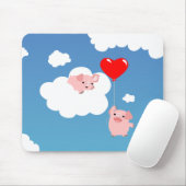 バレンタインの日:愛の翼 マウスパッド (マウス)