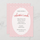 バレンタインの昼食 招待状 (正面/裏面)