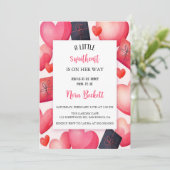 バレンタインの最も美しい贈り物とハート 招待状 (スタンド正面)