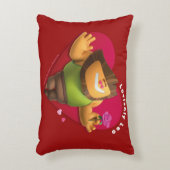 バレンタインの枕レオ用 アクセントクッション (正面(垂直))