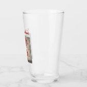 バレンタインの格言"キス私よ。私はあなたよ!ガラスコップ タンブラーグラス (左)