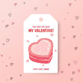 バレンタインの特別な贈り物に最適なタグ「You Take the Cake Valentine Gi ギフトタグ